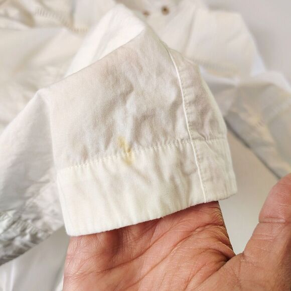 Free People Kennedy Mini Dress XS White Boho Peasant Button Front Beachy - Picture 12 of 13